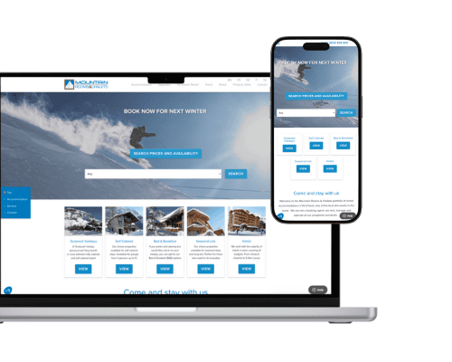 Website Mountain Rooms & Chalets